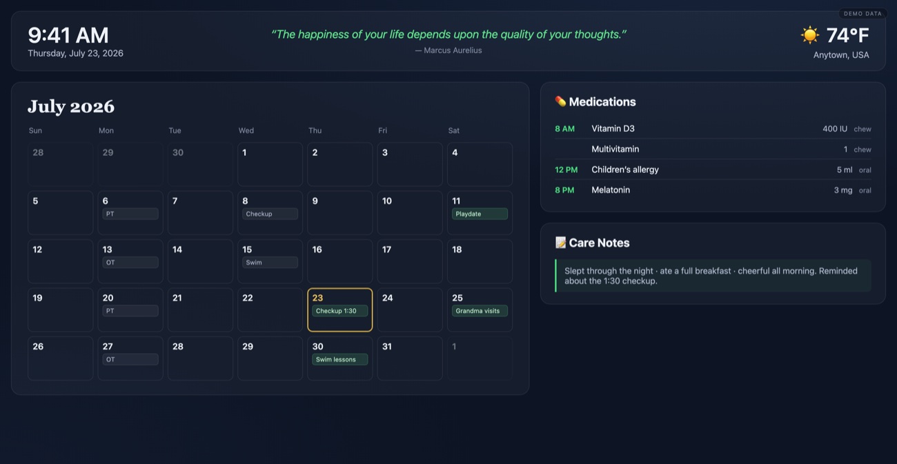 CareBoard demo board