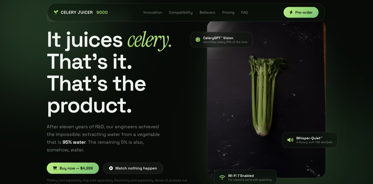 Celery Juicer 9000