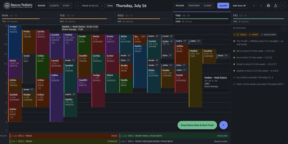 Beacon Scheduler board
